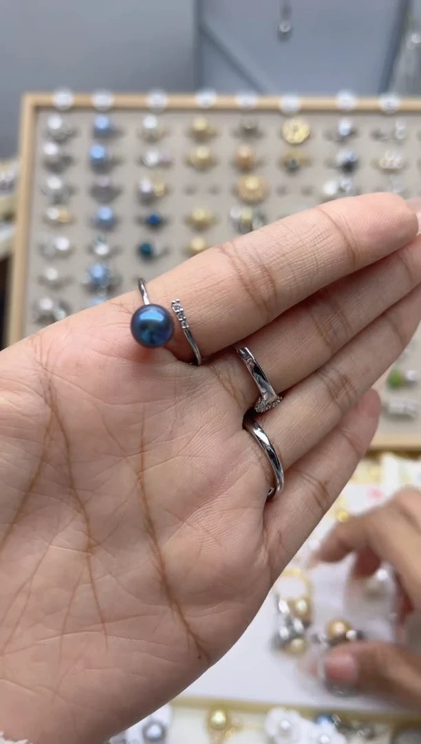 合金戒指淡水珍珠P***y0.0