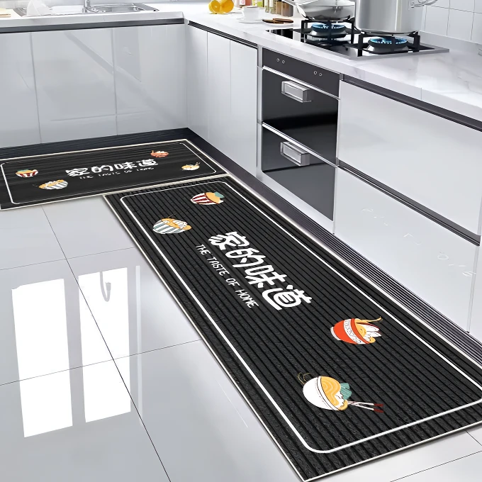 硅藻泥厨房专用地垫吸水厨房吸油长条防油家用地毯厨房防滑耐脏