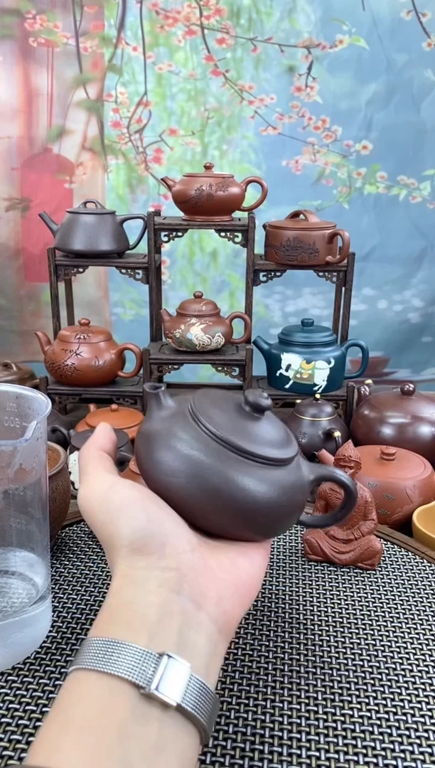 茶壶紫砂寒江 紫砂壶