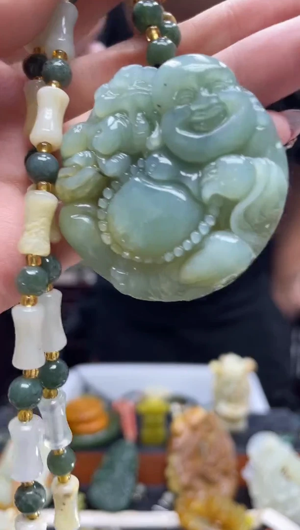 未镶嵌岫玉吊坠·