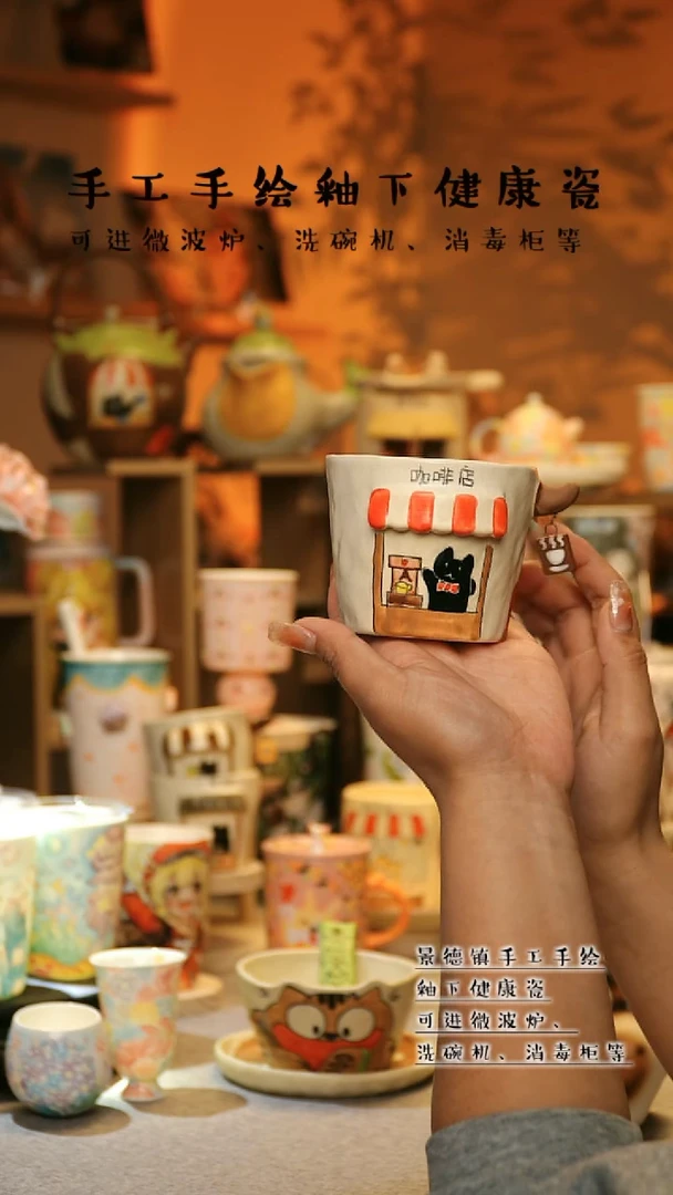 【闪购商品】杯景德镇高温釉下彩&A775