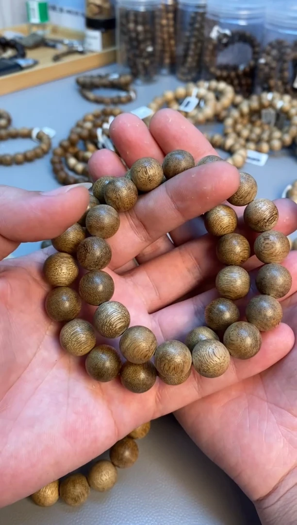 沉香手串 菩萨棋圆珠单圈鹧鸪斑1.3多样性发其一