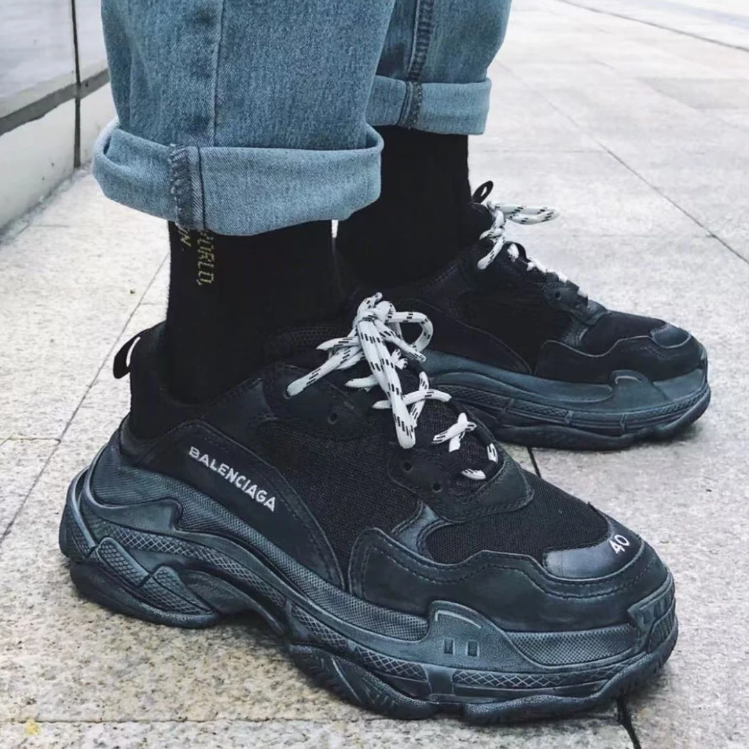 全新未使用 Balenciaga/巴黎世家 复古休闲减震低帮老爹鞋/40码