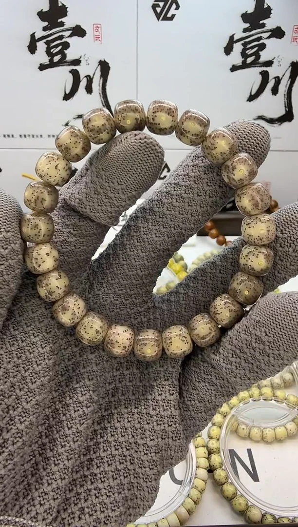 手串星月菩提10/9 冰糖 星点货 同枝果  C24
