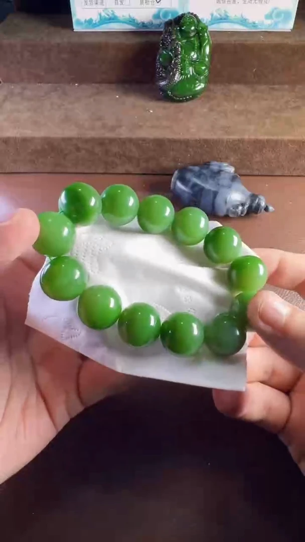 未镶嵌和田玉挂件手串