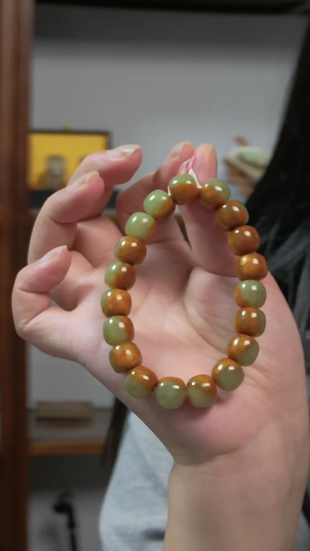 未镶嵌手串和田玉老型珠