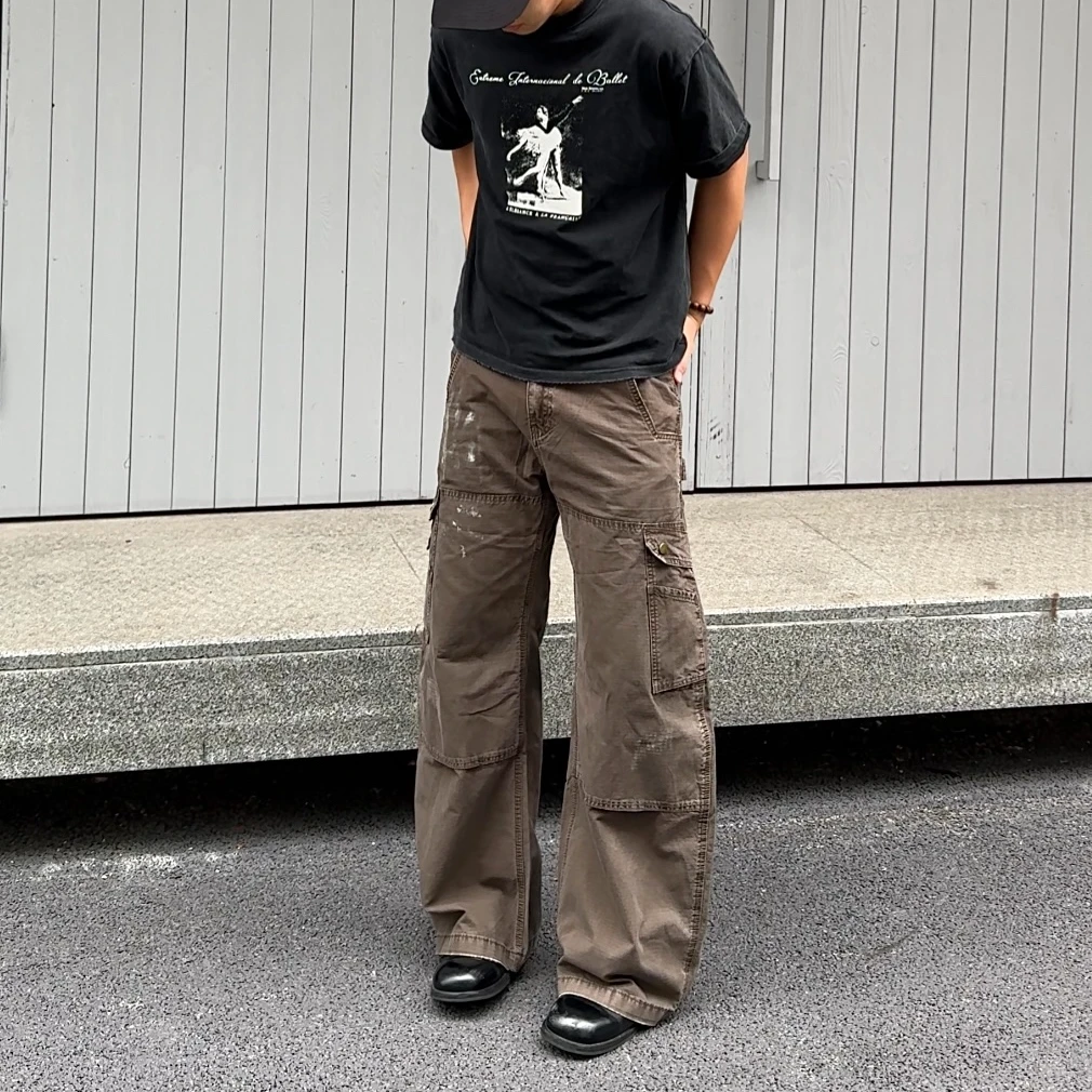 G-TRE “重架工装”弯刀Vintage泼墨结构口袋系列男女同款