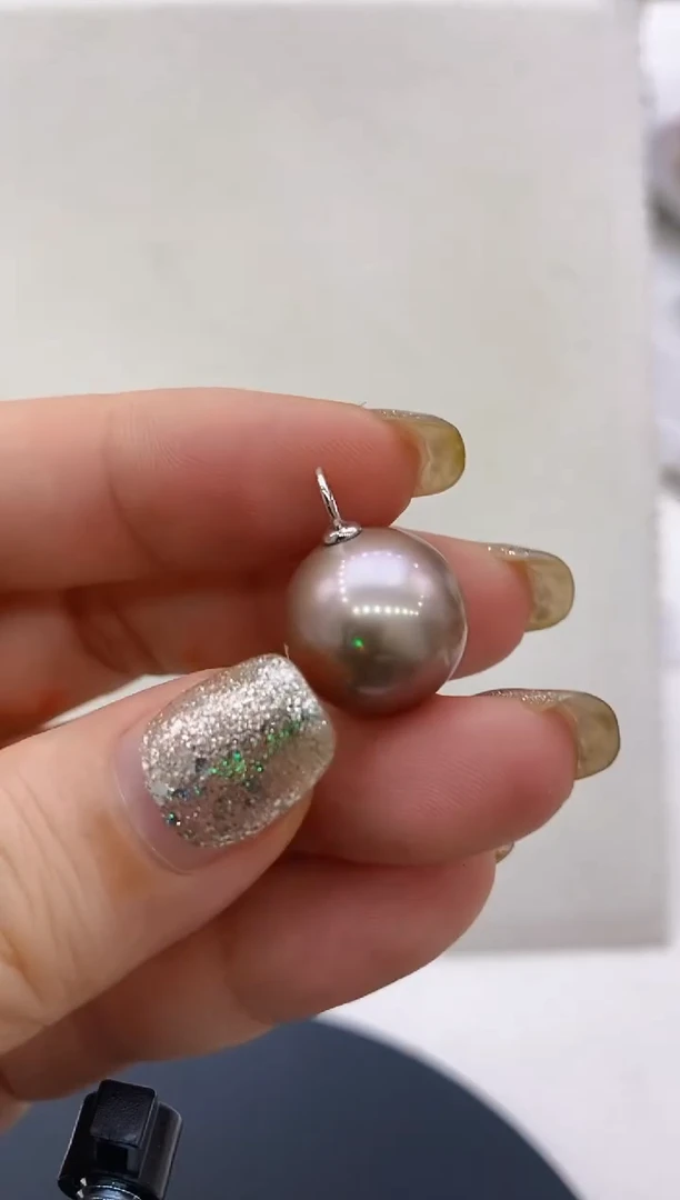 18K金镶嵌淡水珍珠吊坠102 15-16mm