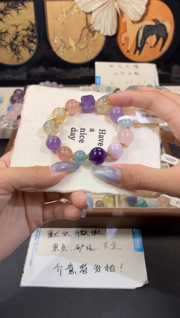 未镶嵌手串水晶000（天然水晶默认微瑕，介意者勿拍，默认手围16cm）
