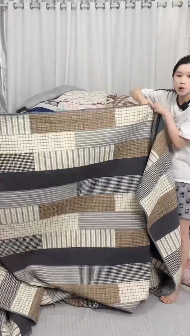 棉250*270长条咖格