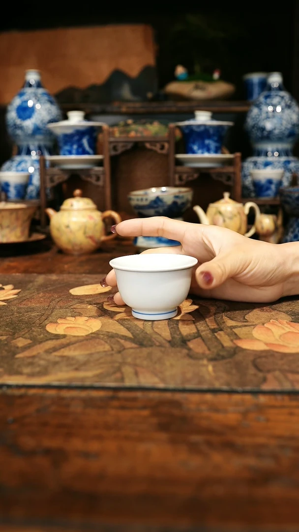 【闪购商品】陶瓷素圈客杯