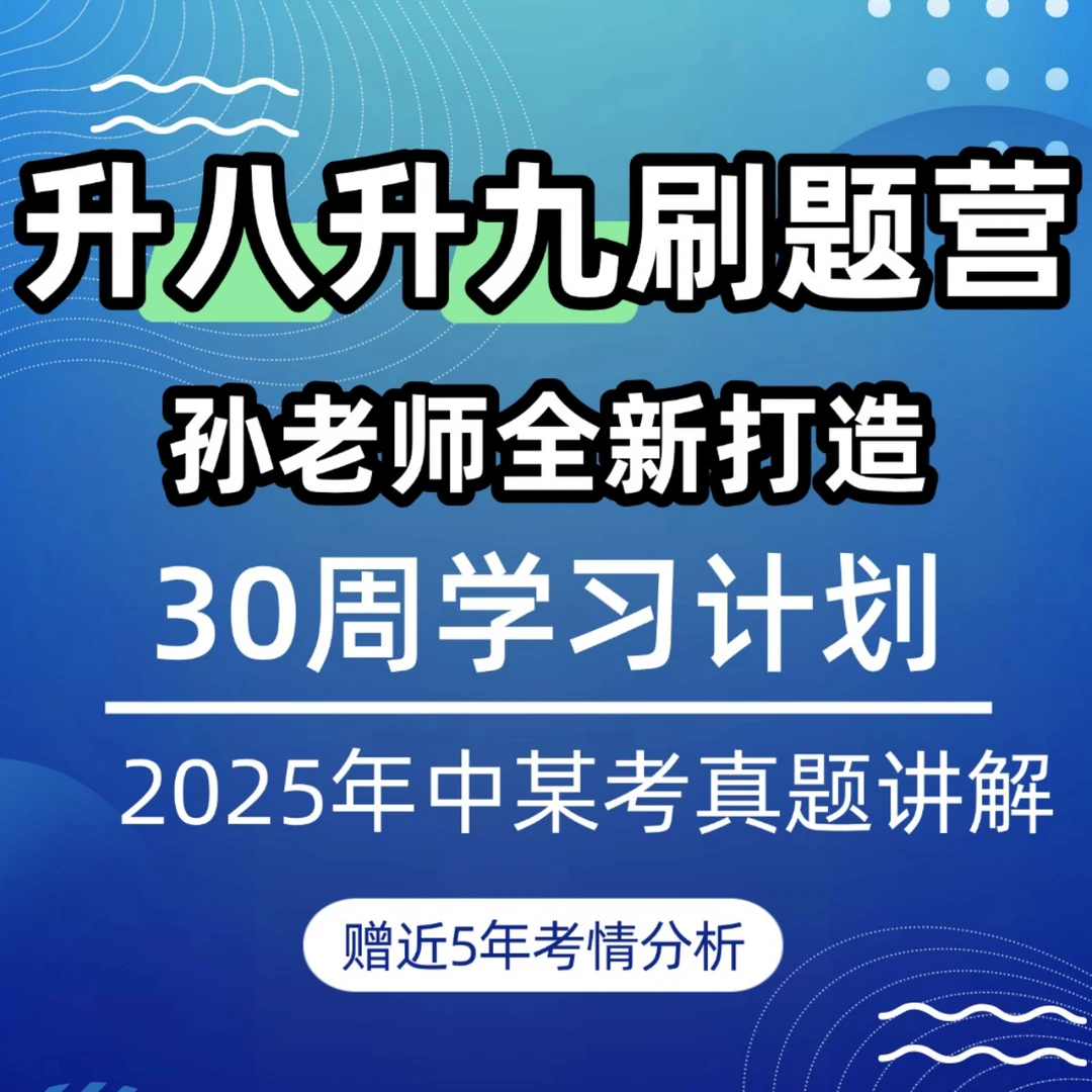 孙老师中&考训练营