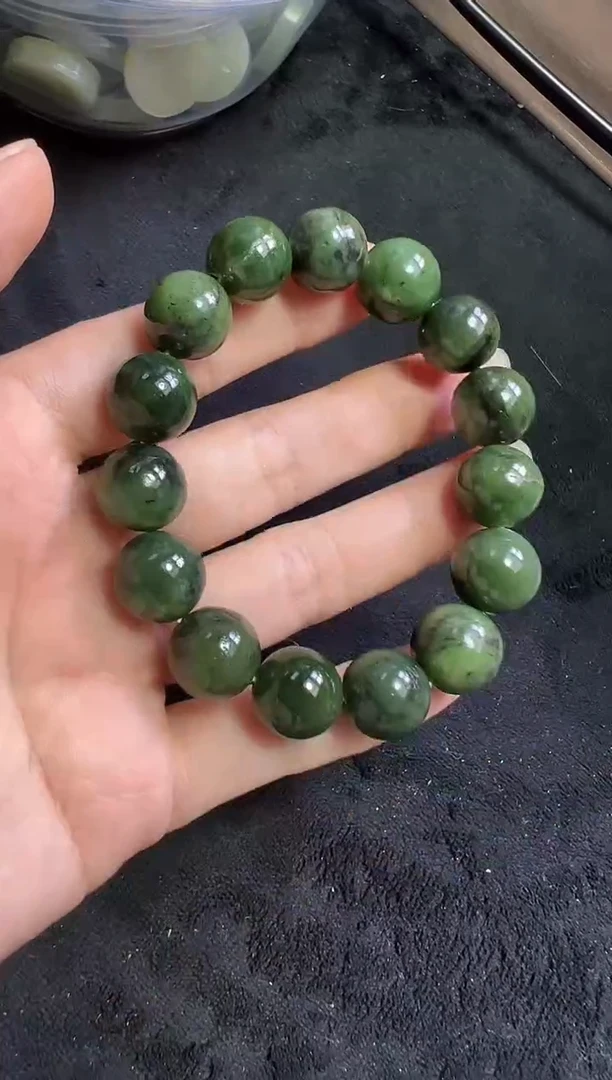 未镶嵌手串和田玉103号链接卡13mm