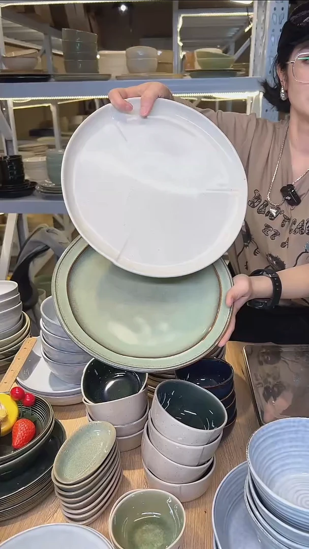 瓷125高温釉下彩陶瓷餐具默认微瑕