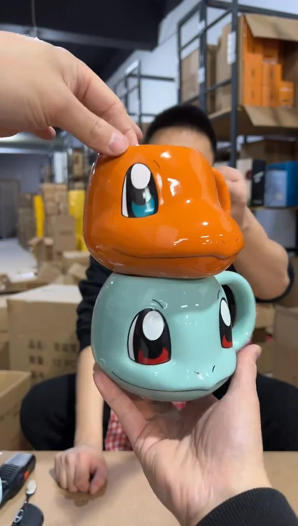 【闪购商品】杯杰尼龟加小火龙头杯2件套