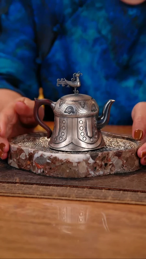 盛唐工坊 足银999 手工泡茶壶