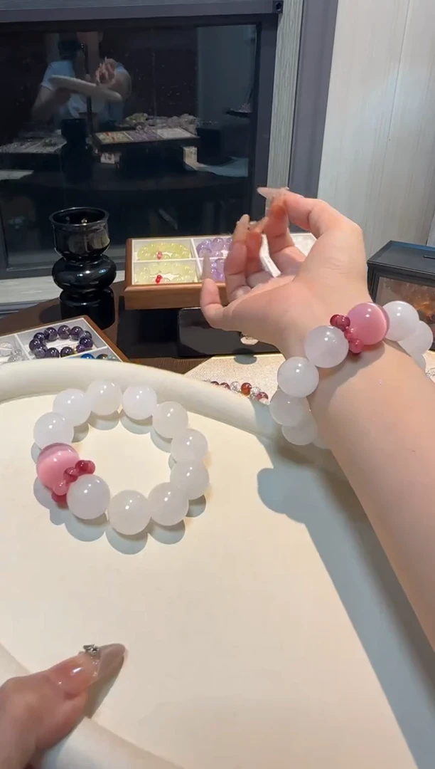 未镶嵌手串水晶白幽灵18.7mm