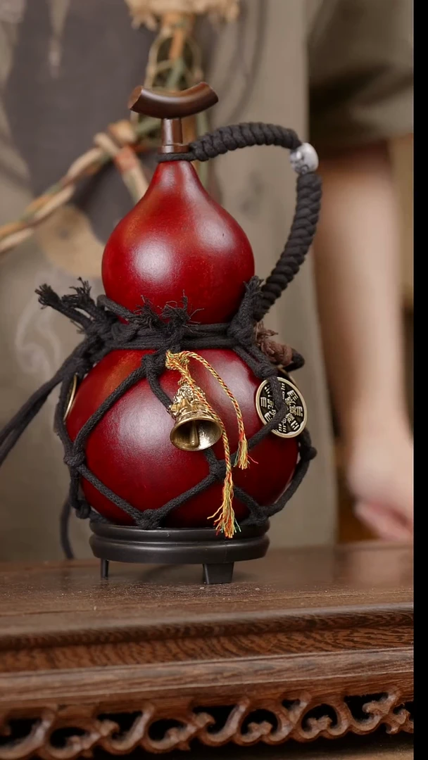 108号精品天然大漆酒葫芦一物一拍~