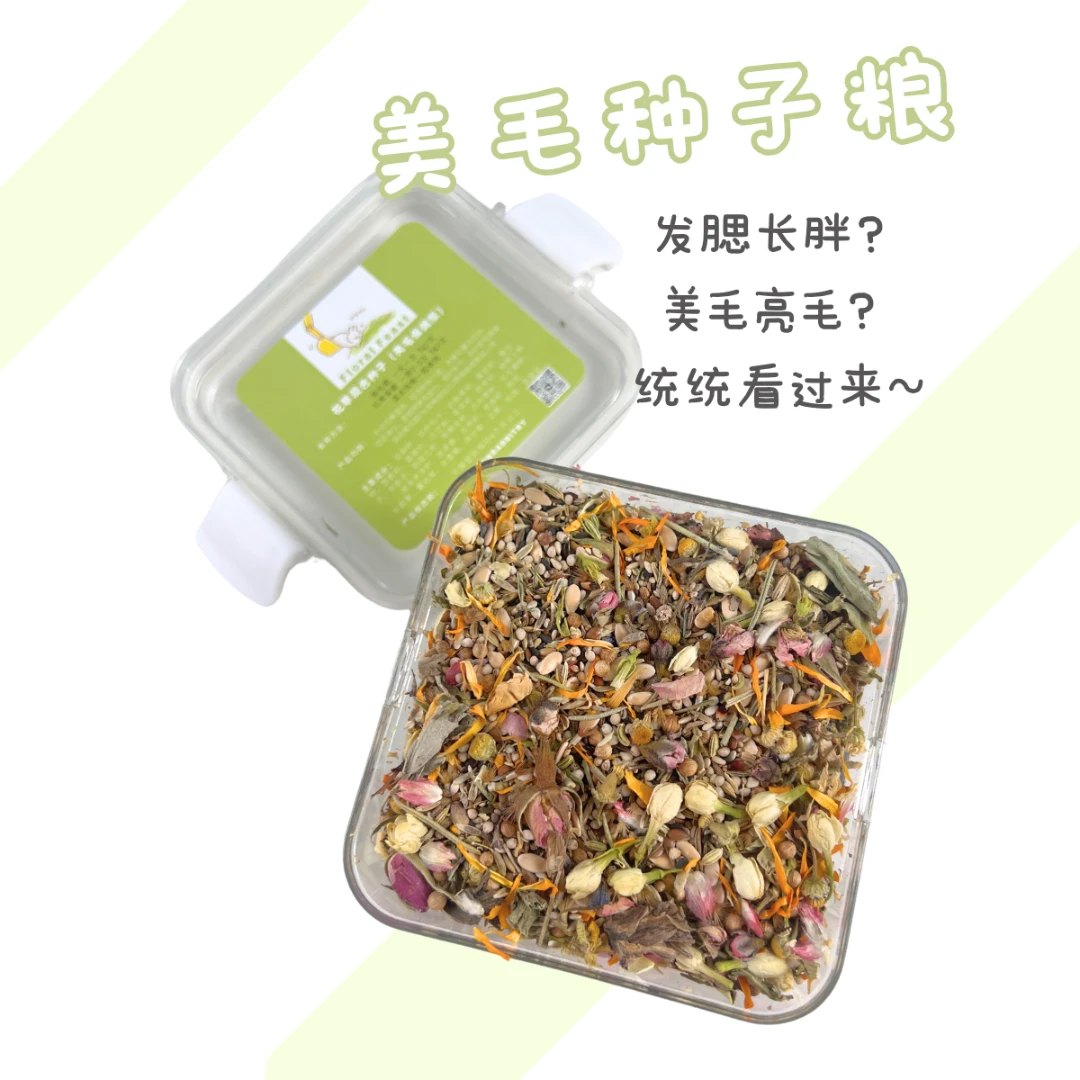 冬日能量罐 |天然平衡素！发腮亮毛肠胃保健兔兔豚鼠种子粮