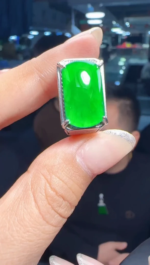 未镶嵌定制翡翠翡翠戒指11