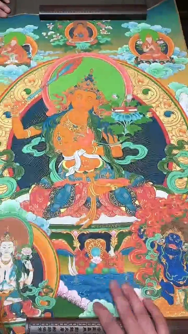 卷轴画【主播精品】高端卷轴画——唐卡AA505文殊菩萨