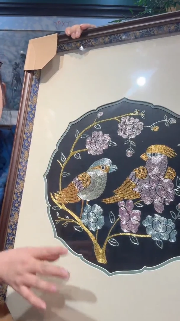 织绣非遗苏绣工艺品单面绣装饰画不包邮