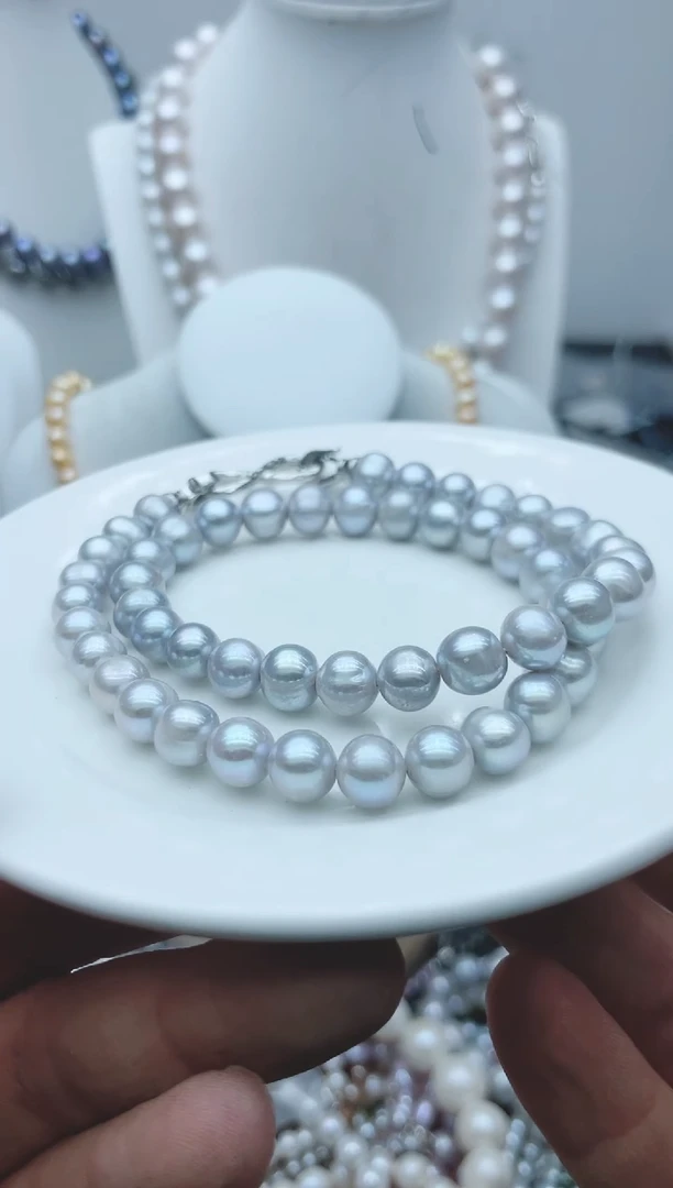 【闪购商品】淡水珍珠颈饰钛钢1