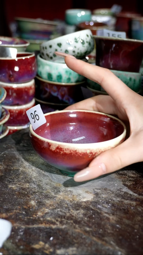 摆件精品窑变钧瓷茶器