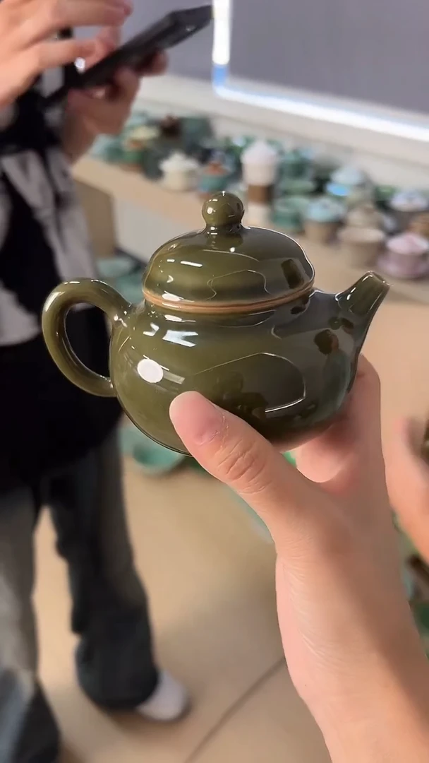 龙泉云间青瓷小米茶器