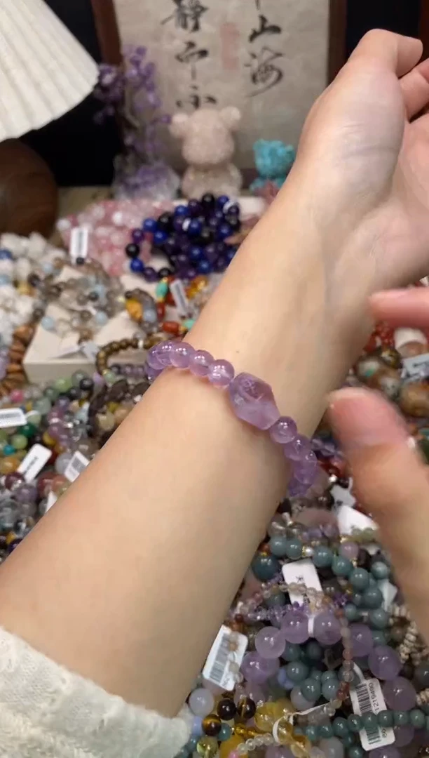 未镶嵌手链紫晶504