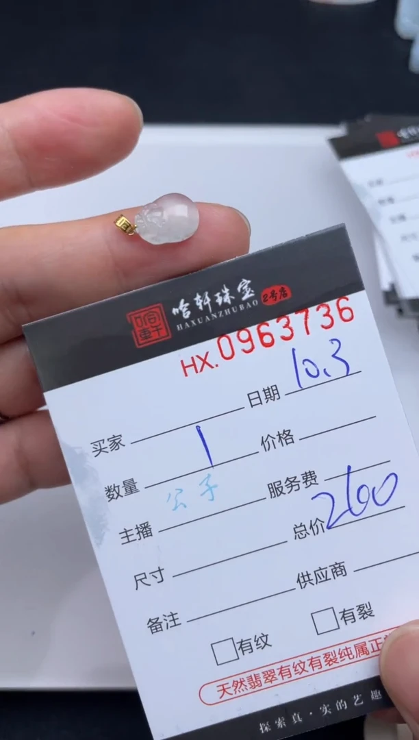吊坠(不含链)未镶嵌翡翠哈轩  挂件1