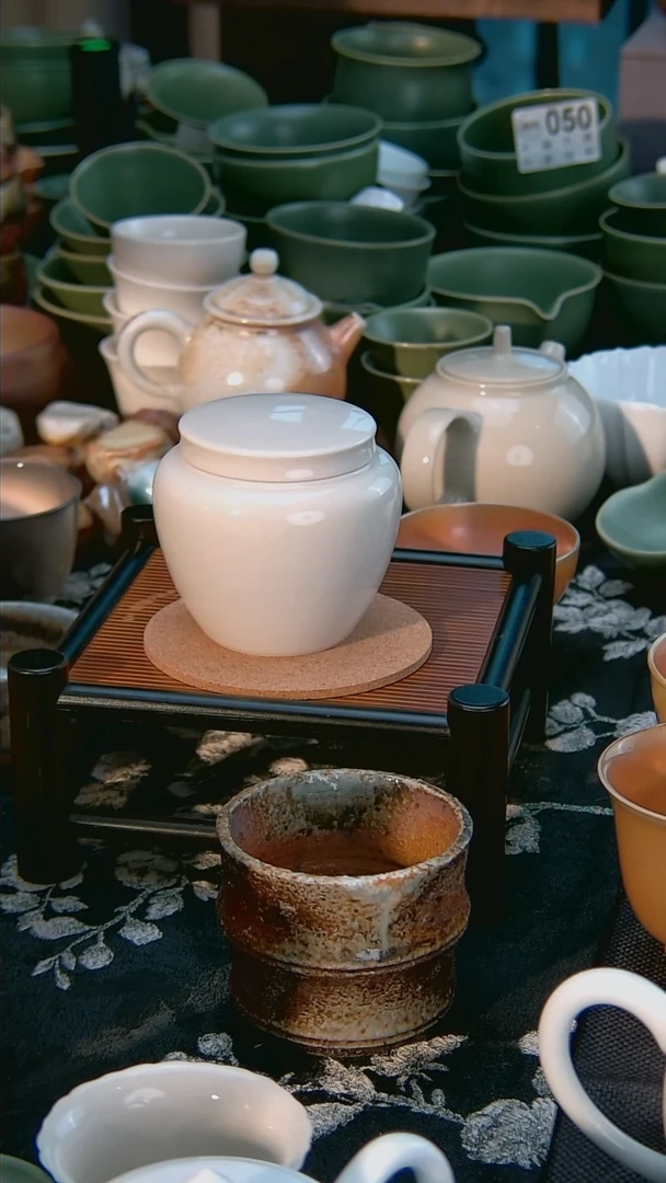 全品 彭州白瓷 茶叶罐