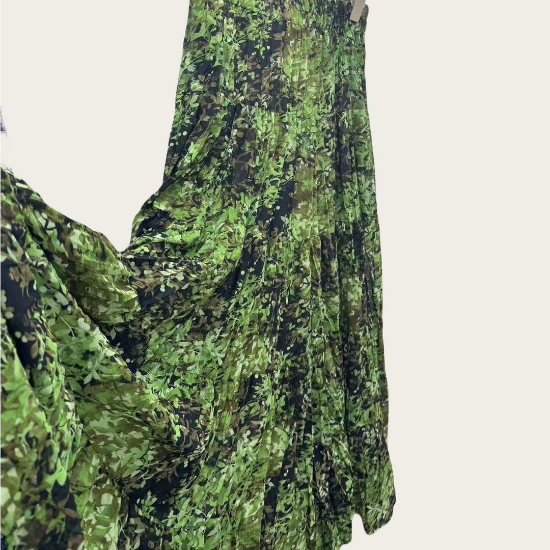 半身裙时尚休闲百搭夏季碎花气质显瘦复古印花洋气轻奢裙子中长款