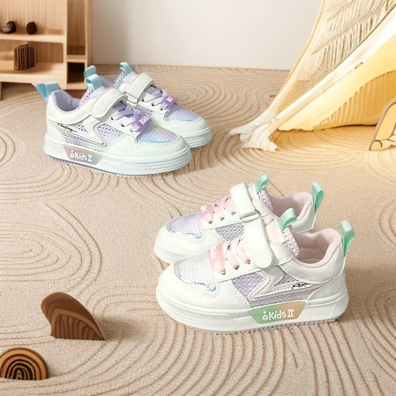 【3102】春夏儿童透气网鞋女宝时尚休闲防滑单网舒适软底板鞋A