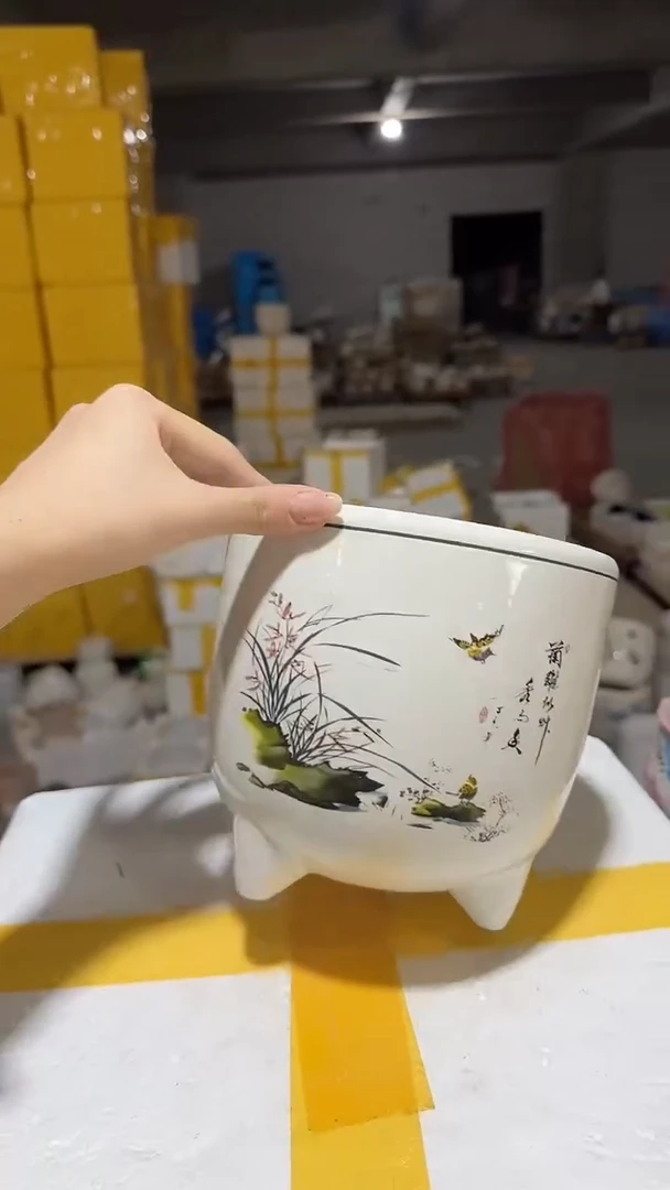 高温陶瓷花盆+E15