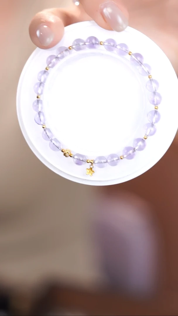 18K金镶嵌手链水晶@