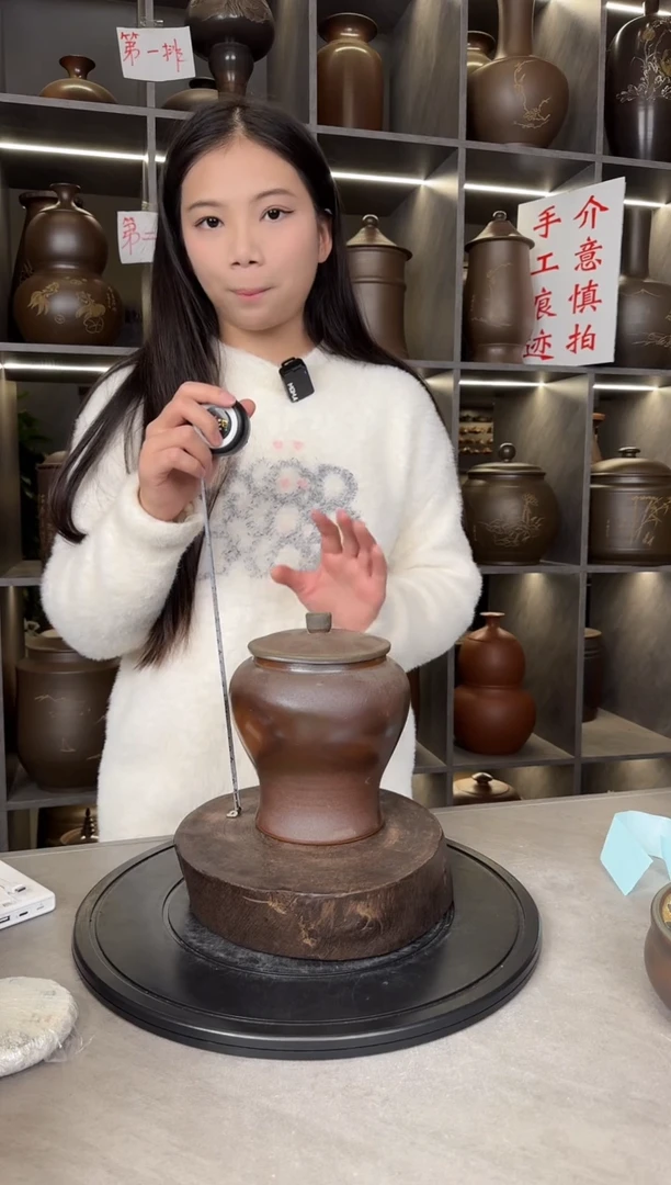 【闪购商品】罐本陶手作坭兴陶半斤装柴烧茶叶罐瑕疵盖