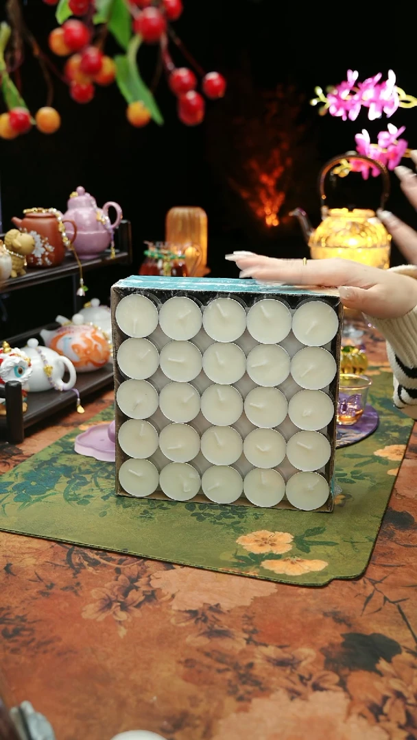 【闪购商品】植物蜡烛4小时100颗茶蜡烛