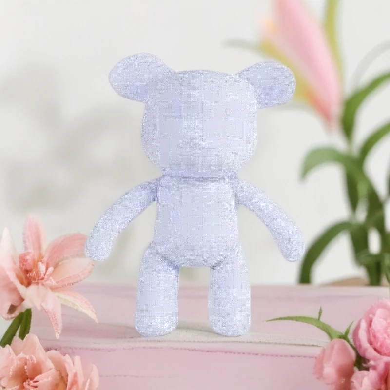 小熊高级感暴力熊轻奢爱心熊桌面台面客厅玄关潮玩桌面摆件