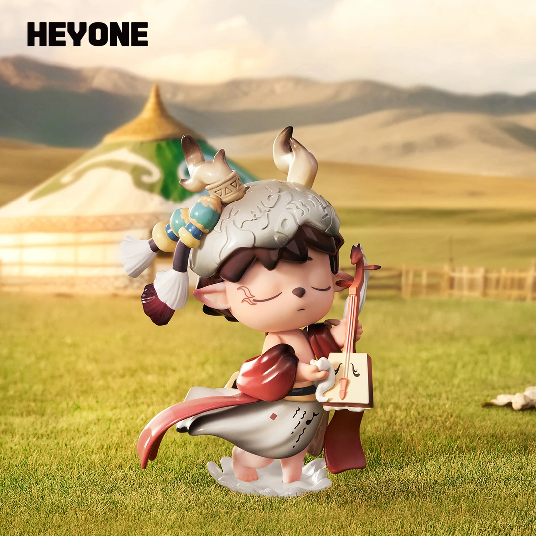 Heyone黑玩【MIMI-听-谁在唱歌】联名吊卡系列潮玩手办民族国风礼物