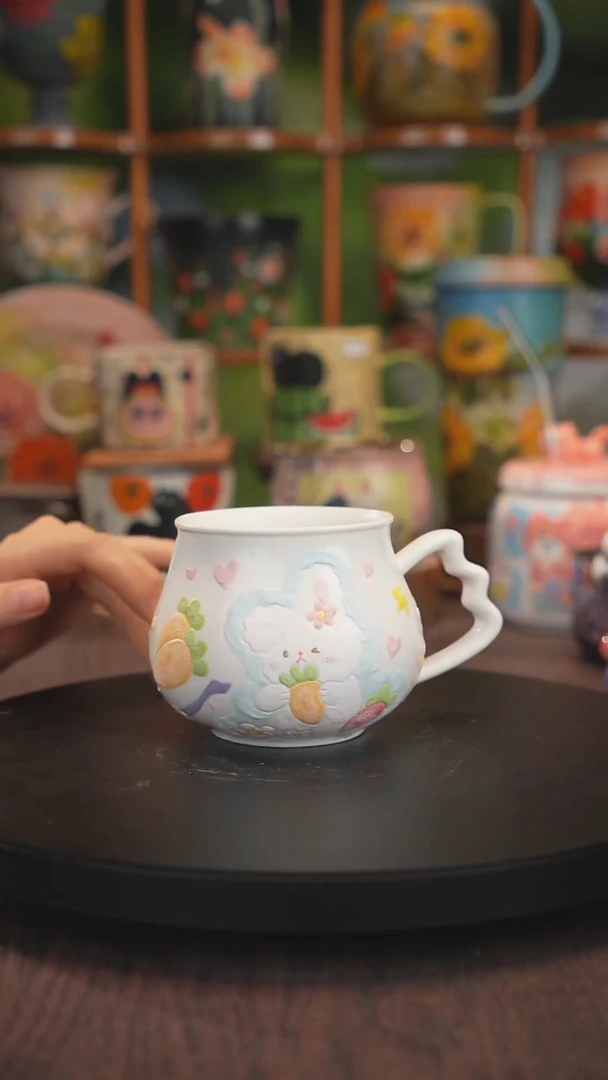紫砂油画釉下彩手绘
