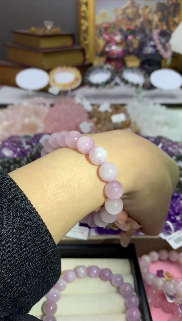 【闪购商品】水晶手串未镶嵌10+猫眼紫锂辉