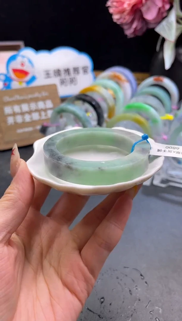 未镶嵌手镯定制翡翠绿乌鸡「定制不退不换」