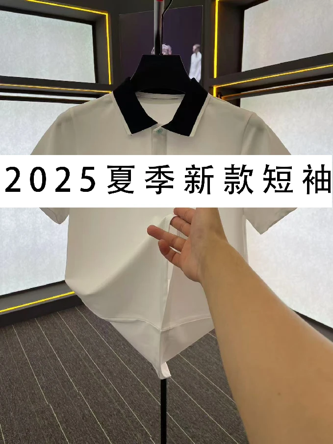 WXY-D-9933夏季新款休闲商务短袖polo衫翻领男装轻奢06-02