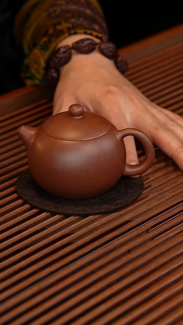 紫砂西施全手工紫砂壶拼紫