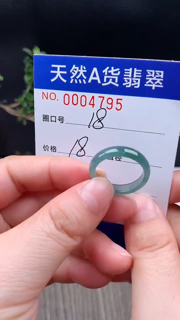 未镶嵌戒指翡翠18#