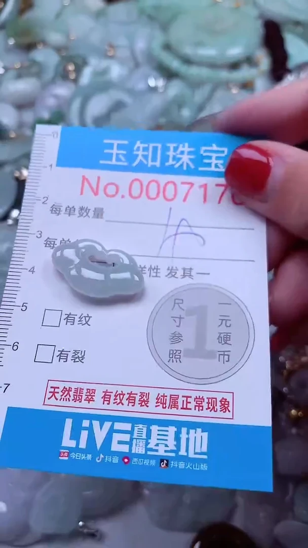 吊坠(不含链)未镶嵌翡翠7170