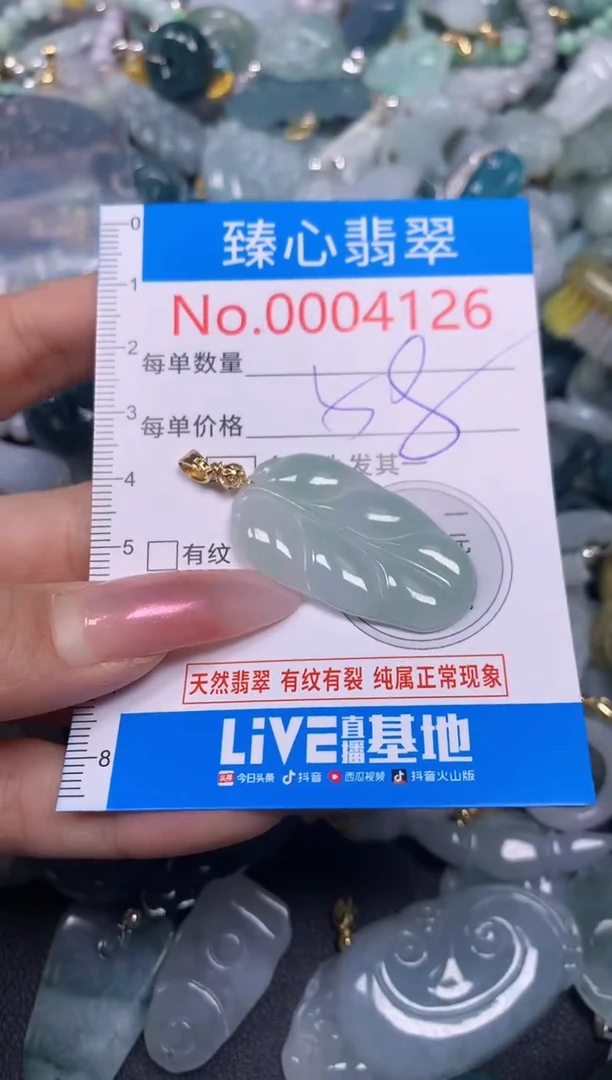 【闪购商品】翡翠颈饰未镶嵌含绳0004126