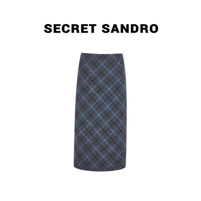 【格子裙【Secret Sandro】楚楚 半身裙 B85209298C
