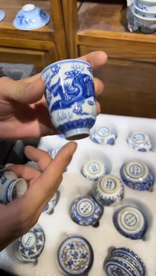 瓷片景德镇瓷器茶器茶杯